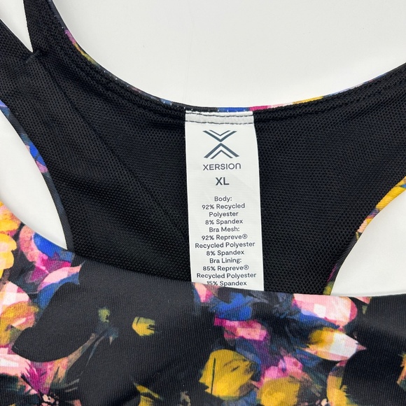 Xersion Women's Pixel Floral Medium Support Sports Bra Sizes S M L XL - Picture 9 of 10